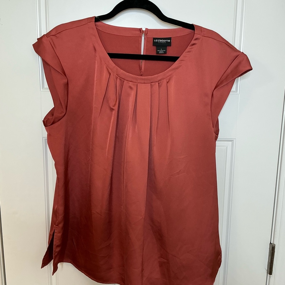 Liz Claiborne Women's Terracotta Blouse